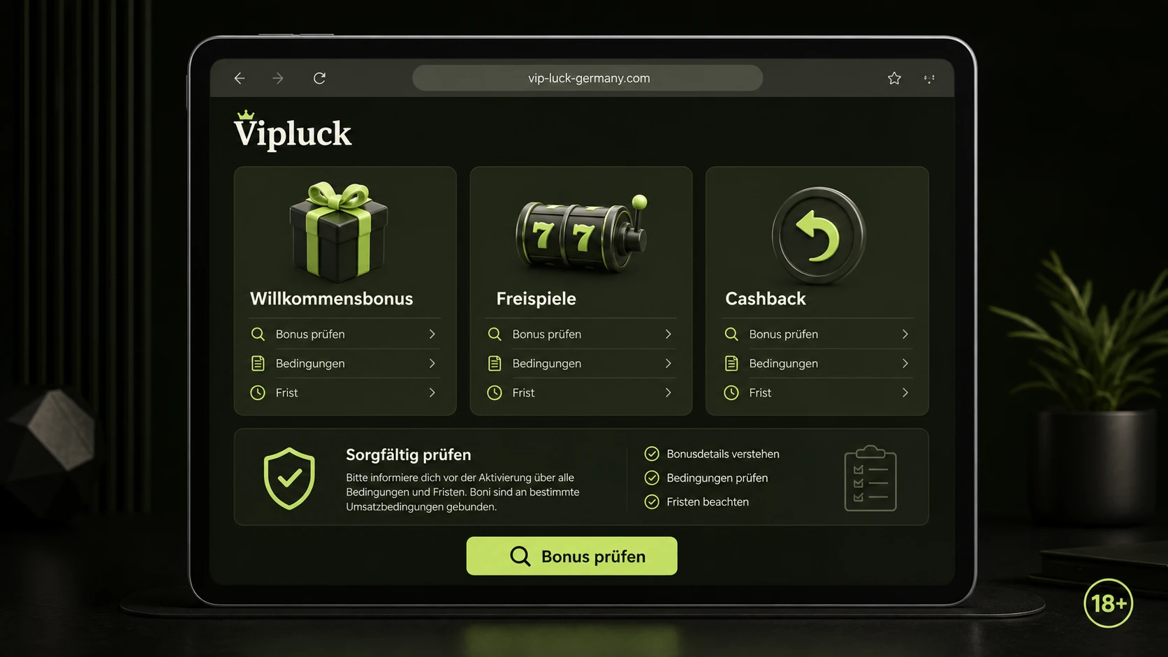 Fazit zum Vipluck Casino Bonus